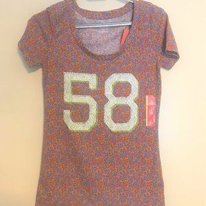 Cute feminine numbered t-shirt NWT